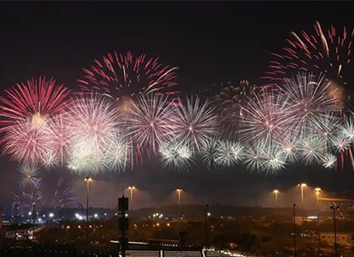 磴口县焰火晚会